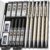 6 Metal Mechanical Art Sketching Pencils Case Set, 2 Lead Holder (2B HB 2H 4B) 8 Tube Lead Refills, Erasers by nicproshop FBA ( £8.41 W/S&S)