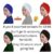6 Pack Assorted Colours, Womens Stretch Turbans For Sleep, Hair Loss, Fashion