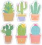 6-Pack Cactus and Succulent Shaped Sticky Notes, 6 Designs