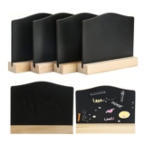 6 Pack Mini Double-Sided Chalkboard Signs with Stands