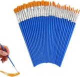60 Pieces Paintbrush Sets Professional Nylon Artist Paint Brushes for Painting, Watercolour Paint Set Brushes Face Painting, Acrylic Small Paintbrushes for Art Children, Adults painters and Artists