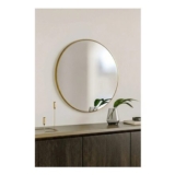 60cm Gold Nordic round Bathroom Mirror Metal Frame Wall Mirror