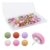 60pcs Matte Push Pins, Colorful round Resin Thumb Tacks