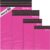 65 Mixed Parcel Bags Hot Pink, Mailer Bags Tamper-Proof Strong Postal Packaging Bags for Shipping, Mailing & Delivery, 4 Sizes Small to Large Bags, 15 Each