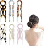 6PCS French Hair Pins for Women, U-Shaped Grip Hairpins for Buns & Curls, Durable Hair Styling Accessories & Hair Decorations, French Hairpin, Create Elegant Style, Used for Variety of Hairstyles