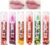 6Pcs Roll On Lip Oil Set,Fruity Flavors Rolling Ball Lip Gloss,Long Lasting Moisturizing Lip Oil Transparent Lip Gloss for Dry Lips