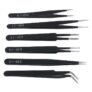 6pcs Precision ESD Tweezers Set, Anti-Static Stainless Steel Tweezers, (Discount at Checkout) – Sold by Amazon Haul