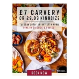 £7 Toby Carvery / £8.99 King Size Inc C&C Until Friday