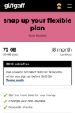 75 GB Sim Only 18 month contract