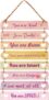 8 PCS Inspirational Quote Wall Art Bedroom Accessories for Panel Ornaments Sleeping room Decorations Children Chamber Living Space for Children