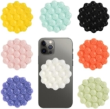 8 Pieces Silicone Suction Phone Case Phone Sucker Pad 7 cm Phones Suction Pad Universal Smartphone Mount Adhesive Back Sticky Grip Case Mount Non Slip Phones Holder Hands-Free Strong Grip Holder