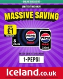 8 x Pepsi Max No Sugar / Cherry Cola Cans 330ml – Online only