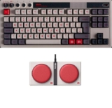 8Bitdo Retro Mechanical Keyboard, Bluetooth/2.4G/USB-C Hot Swappable Gaming Keyboard with 87 Keys, Dual Super Buttons – ISO UK Layout