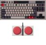 8Bitdo Retro Mechanical Keyboard, Bluetooth/2.4G/USB-C Hot Swappable Gaming Keyboard with 87 Keys, Dual Super Buttons – ISO UK Layout