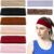 8Pcs Wide Elastic Headbands for Women Men Soft Sweat Wicking Sports Headband for Spa Running Yoga Gym Workout Non-Slip Breathable Hair Band for Makeup Daily Use Sweat Bands