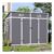 8ft W X 4ft D Pent Plastic Tool Shed