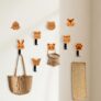9 Pack Kids Coat Hooks, Animal Wooden Wall Hooks for Hanging, Wooden Coat Hooks Kids for Doors, Cartoon Hook Self Adhesive for Children Baby Room Decor