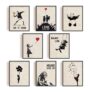 9 Set Banksy Wall Art Prints 8x10inch