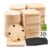 96 Pcs Blank 4-Inch Wood Coasters with Non-Slip Pad