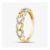 9ct Yellow Gold Open Hearts Diamond Ring 0.10ct