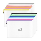 A3 Zip Wallets Plastic Wallet A3 Document Folder Zipper Bags Large Ziplock