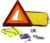 AA French Travel Kit AA5465 – Breathalysers, Warning Triangle, UK Badge, Headlamp Beam Converters, High-Vis Vest