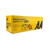 AA Vehicle Breakdown Safety Kit Plus AA5618 Tyre Inflator, Warning Triangle, Tow Rope, Hi-Vis Vest, Torch, Glass Hammer, Booster Cables