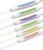 AECHY 6PCS Dual Color Highlighter Pens – 1 Stroke 2 Colors Dual Tip Pens with 3 Curve Shapes & 6 Vibrant Colors for Note Taking, Underlining, Journaling, No Bleed Acid-Free Ink, for School,Office,Art