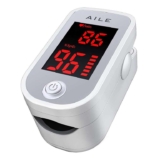 AILE Pulse Oximeter Oxygen Meter Adults Accurate Fast Easy Larger Red Screen Oxygen Monitor with Lanyard Blood Saturation Monitor