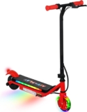 AIYAPLAY Electric Scooter for Kids Ages 6-14, with Dual Brakes, Flash Wheel and Colourful Light, Kids Electric Scooter, Up to 12 KM/H & 10 KM