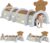 AIYAPLAY Play Tunnel, Kids Tunnel for Crawl and Climb, Monkey Design Kids Play Tunnel, Indoor, Outdoor Baby Tunnel for Ages 3-6 Years, Brown