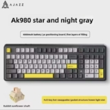 AJAZZ AK980 Wireless Mechanical Gaming Keyboard, Tri-Mode Custom Keyboard RGB Backlit with code – UK stock – AJAZZ Overseas Flagship Store