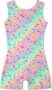 ALISISTER Gymnastics Leotards for Girls Sparkle Dance Unitards Gradient Color Sleeveless Leotards for Kids Athletic Ballet Dancewear Age 3-8 Years