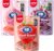 AMOS 4D Gummy Sweets, Fruit Burst Easter Sweet Candy Gift 3 Flavors (Strawberry & Peach & Grape), Center Fill Gums Candy, Chews Sweet Party 65G/Bag- 3Bags (3Bags-Mix Fruits-Strawberry & Peach & Grape)