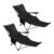 ARURU 2-in-1 Reclining Camping Chair, 2-Pack, Heavy-Duty 300lbs