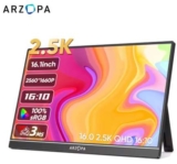 ARZOPA 16inch 2K Portable Monitor 16:10 IPS Screen with type-c mini hdmi display (with code) ARZOPA MONITOR Local Store Store