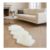 ASHWOOD Ivory Double Sheepskin Rug 60x180cm