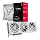 ASUS Prime Radeon RX 9070 XT White OC Edition 16GB GDDR6 Gaming Graphics Card