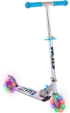 ATOM Light Up Wheels Inline Childrens Scooters Kids Push Scooter With Adjustable Handle Height Easy Foldable Kids Scooter For Boys And Girls Kick Scooter For Kids Age 4-7