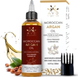 AVD Organics Argan Oil 120ml 100% Pure Moroccan Argan Oil for Hair, Skin & Nails Natural Hydrating & Nourishing Oil for Shine, Softness & Repair
