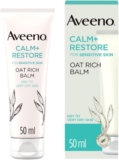 AVEENO Face CALMRESTORE Oat Rich Balm (1x 50ml), 24-Hour Hydration Face Moisturiser with Triple Oat Complex, Face Care Soothes and Hydrates Irritated, Very Dry, and Sensitive Skin