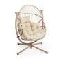 Abode Indoor Outdoor Rocking Swivel Egg Chair & Folding Basket