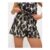 Abstract Print Elasticated Drawstring Co Ord Shorts