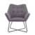 Accent Chair Stone Grey Linen Effect, Black Metal Legs (Refurbished) – w/Code, Sold By iForceMarket (UK Mainland)