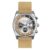 Accurist Origin Chrono Silver Dial Brown Leather Mens 41mm Watch
