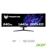 Acer Predator X49 X 49 Inch DQHD 240Hz QD-OLED Gaming Monitor, UM.SXXEE.X02