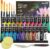 Acrylic paint set 24 22ml Perfect for Canvas, Wood, Ceramic, Rock, Fabric & Crafts. Non-Toxic, Quick Dry Vibrant Colours. Beginners, Students and professionals