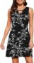 Actcat Womens Summer Casual Boho Swing Mini Dresses Chic Hollow Crewneck Beach Cover up Tshirt Dress with Pockets