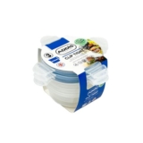 Addis 3 Pack Clip-Tight Food Storage Containers, 300ml