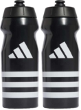 Adidas Unisex Trio Three-Striped Bottle 0.5L – Black & White (Pack of 2)